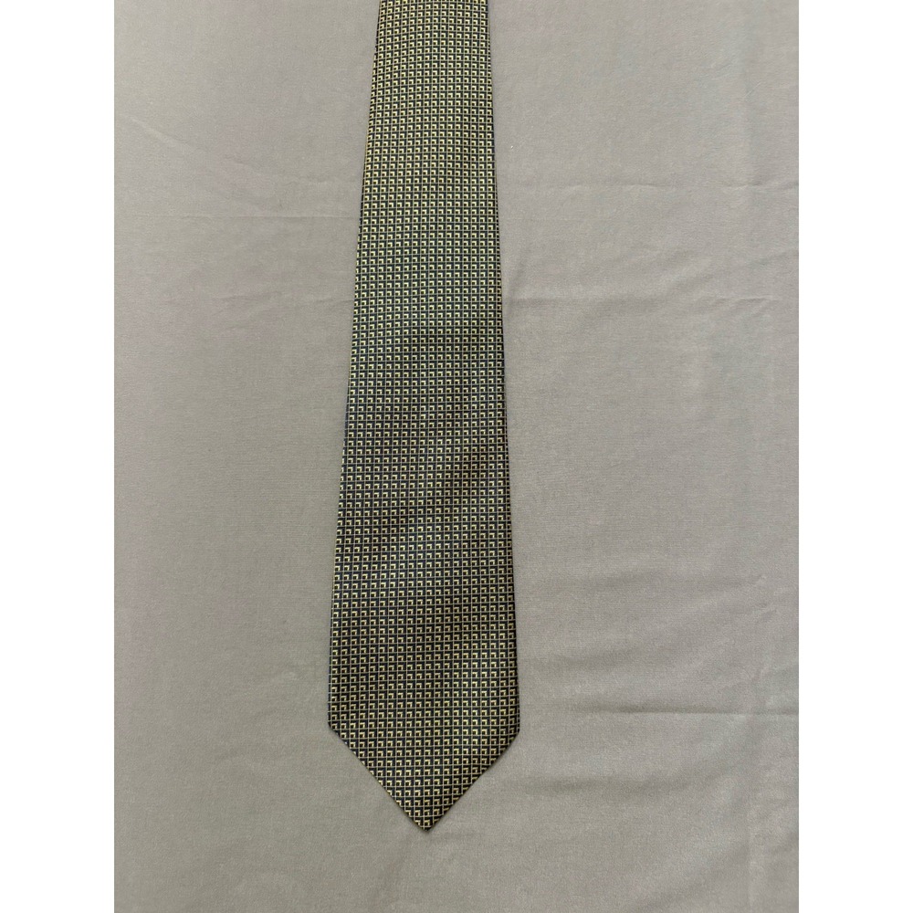 Lauren By Ralph Lauren Geometric Pattern Men's 100% Silk Tie